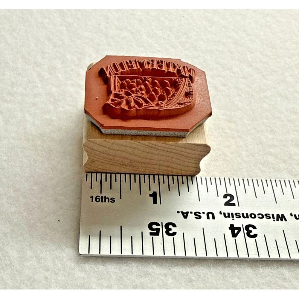 GARDEN SEEDS Stampin' Up! Foam Mount Rubber Stamps Vegetable Harvest Food abx25